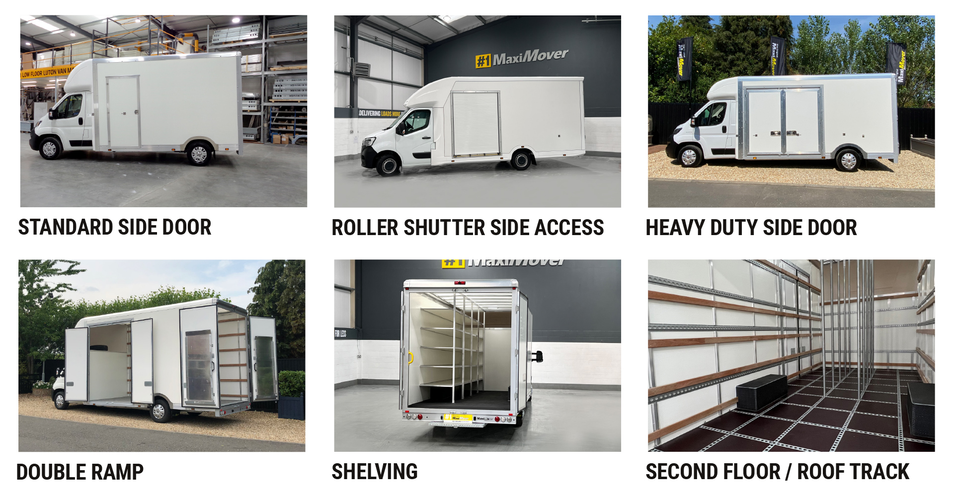 Maxi Mover Low Loader Van Bespoke options for Carpet & Flooring Companies