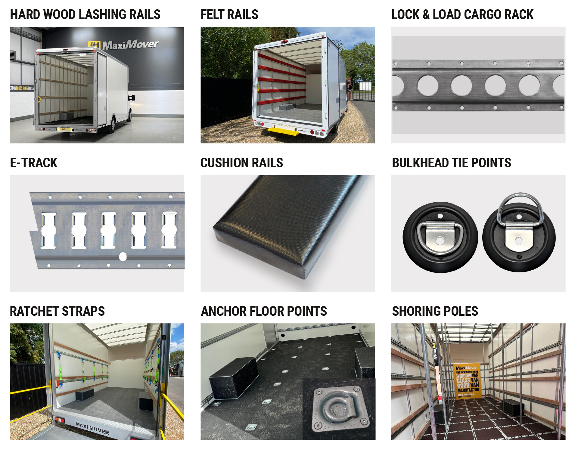 Maxi Mover Load Restraints for low loader Luton Vans
