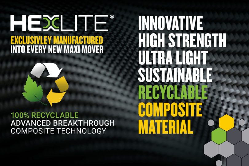 BUILT USING HEXLITE, 100% RECYCLABLE COMPOSITE MATERIAL