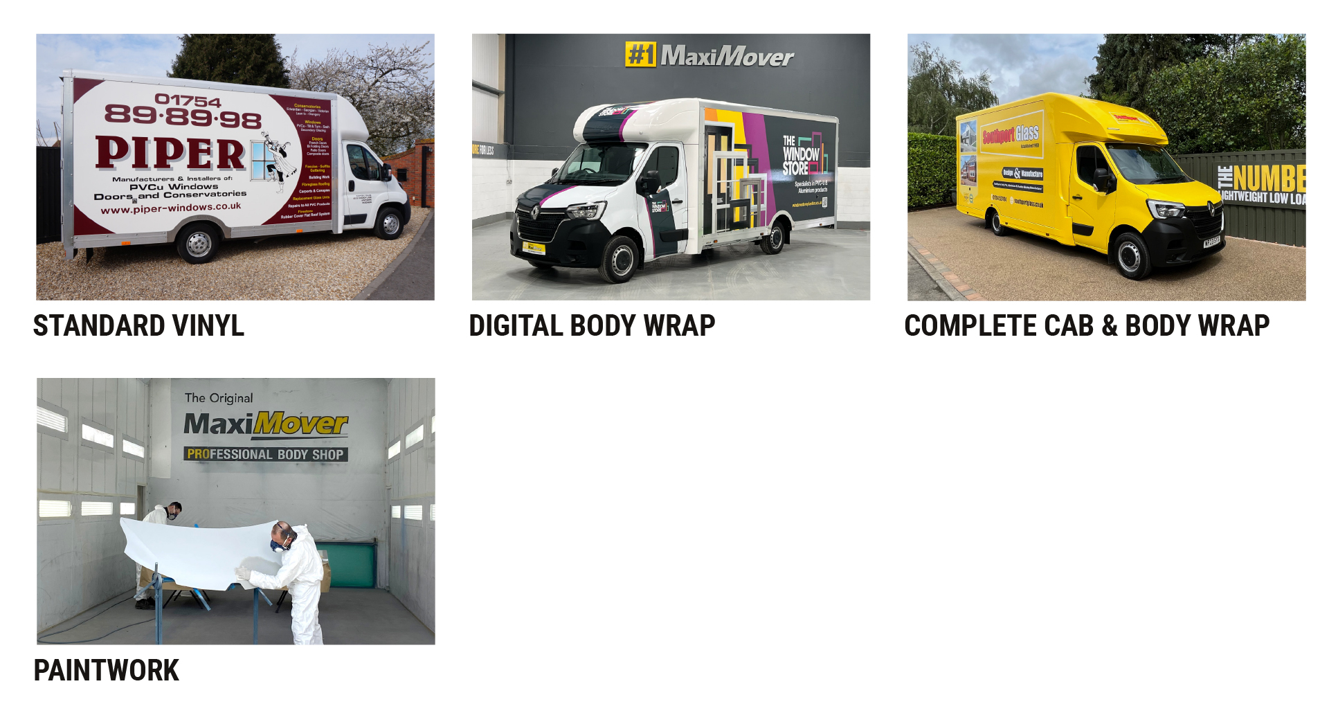 Maxi Mover Low Loader Van Branding Options 